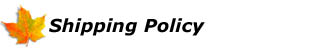 Shipping Policy